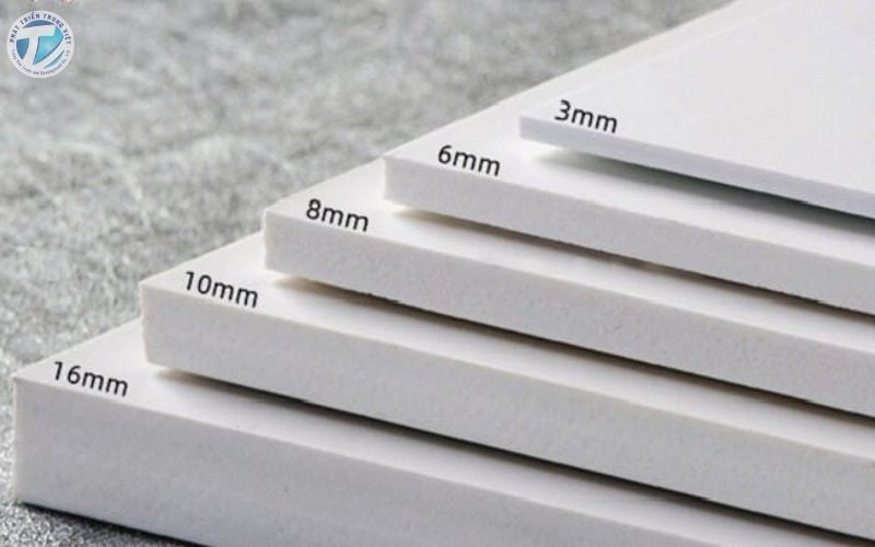 Kích thước tấm formex rất đa dạng
